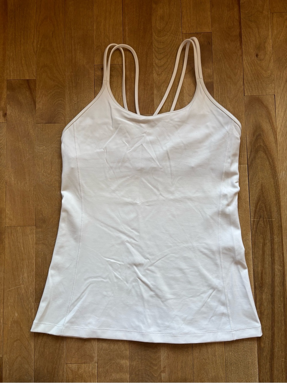Lululemon Athletica Women's White Double-Strap Tank Top